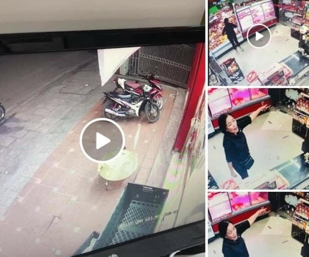 Người phụ nữ không đeo khẩu trang lại còn có hành vi gây rối khi bị nhắc nhở. (Nguồn: Halongcity.gov.vn).