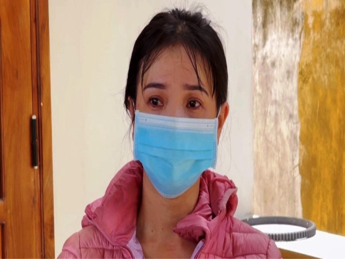 Đối tượng Nguyễn Thị Mỹ Lý tại cơ quan điều tra. (Ảnh CA cung cấp).