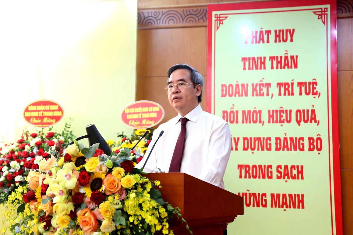 Ủy viên Bộ Chính trị, Bí thư Trung ương Đảng, Trưởng Ban Kinh tế Trung ương phát biểu chỉ đạo