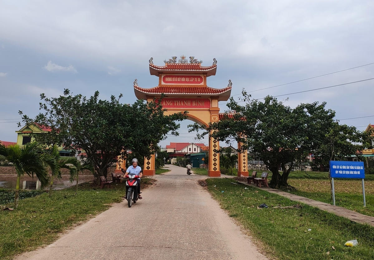Nông thôn mới ở thôn Thanh Bình, xã Quảng Xuân (Quảng Bình).