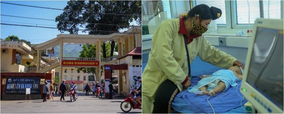 Bệnh viện Đa khoa tỉnh Sơn La và một trường hợp đang được điều trị sau khi tiêm phòng vaccine Combe Five.