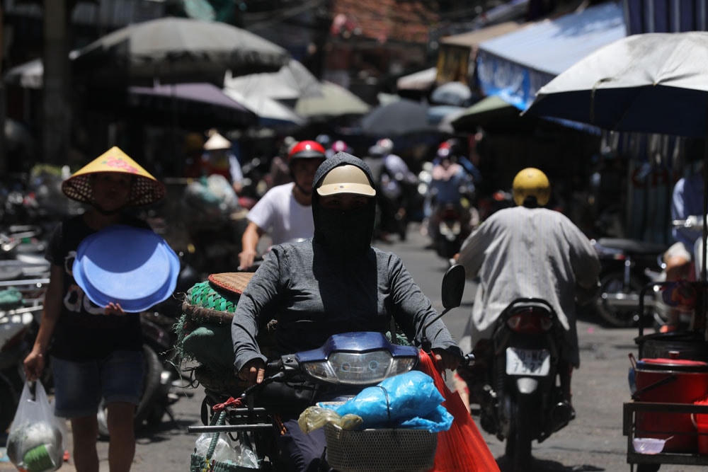 Trong những ngày tới Bắc Bộ tiếp tục nắng nóng gay gắt. Ảnh: Quang Vinh.