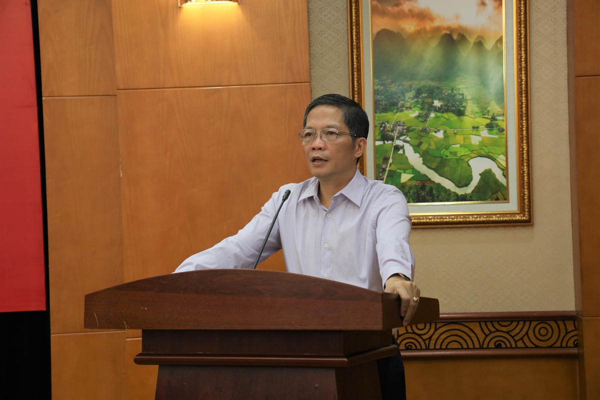 Trưởng Ban Kinh tế Trung ương Trần Tuấn Anh- Trưởng ban chỉ đạo phát biểu