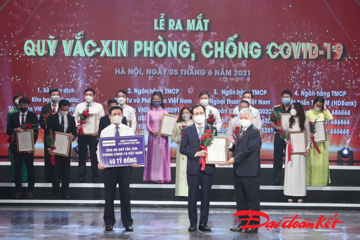 Ra mắt Quỹ Vaccine phòng, chống Covid-19: Chung tay đẩy lùi đại dịch 