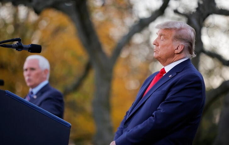 Tổng thống Trump lên án vụ bạo loạn ở điện Capitol hôm 6/1. Ảnh: Reuters.
