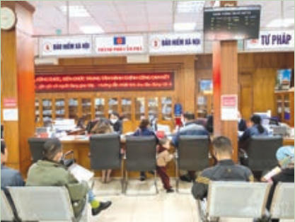 Một góc Trung tâm hành chính công TP Cẩm Phả. Ảnh: Quý Dzư.