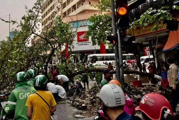 Hiện trường vụ việc.