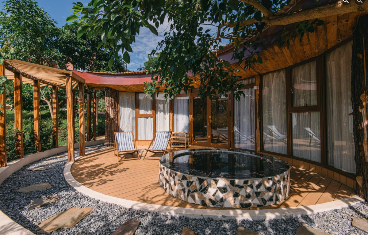 Một căn homestay nhỏ phù hợp với một gia đình 4 người. Ảnh: NVCC.