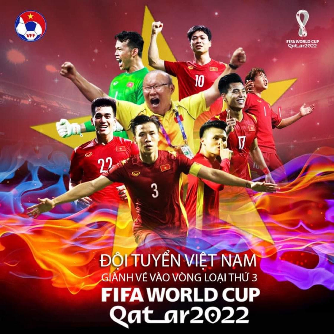 Đội tuyển bóng đá Việt Nam đã kết thúc vòng loại thứ hai FIFA World Cup Qatar 2022 khu vực châu Á với thành tích nhì bảng G.
