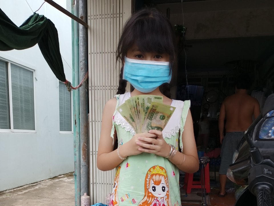 Quận Thốt Nốt đã chi trả hỗ trợ cho nhiều trẻ em F0, F1 ra viện.