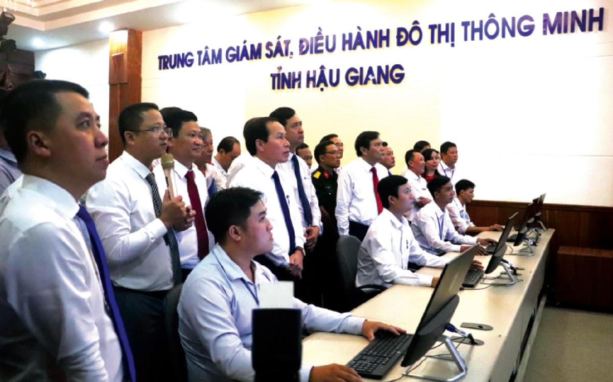 Việc xây dựng chính quyền điện tử, đô thị thông minh đã và đang được tỉnh Hậu Giang triển khai, thực hiện tích cực.