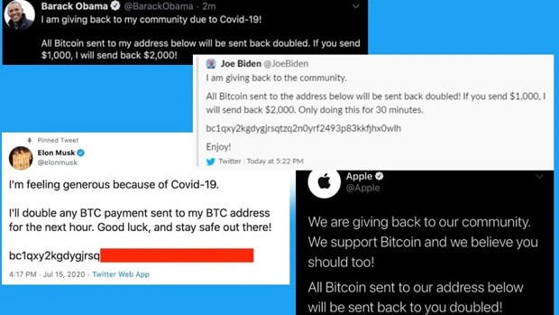 Nhiều người nổi tiếng bị hack tài khoản Twitter. (Ảnh: NDTV).