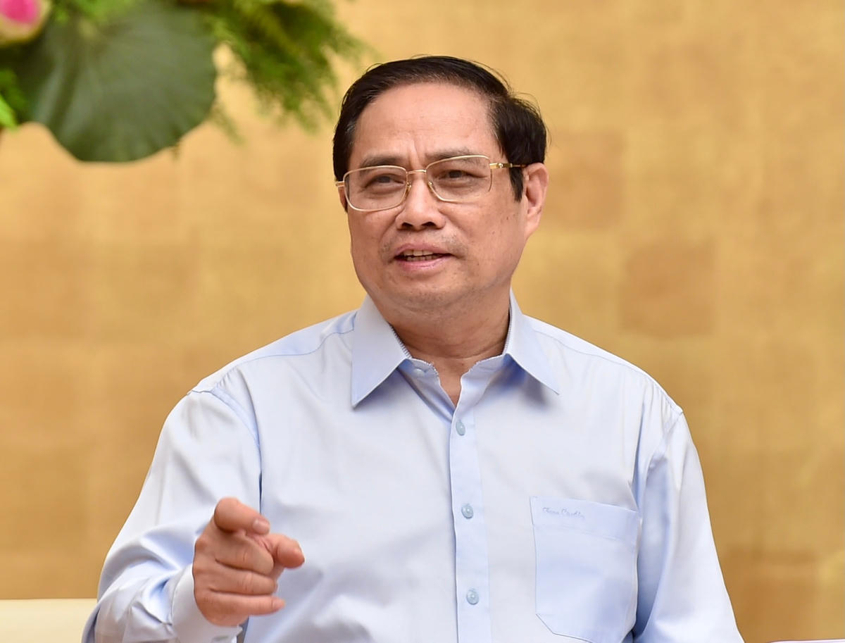 Thủ tướng Phạm Minh Chính: Nhất định chúng ta sẽ sớm chiến thắng đại dịch Covid-19; để đất nước Việt Nam thân yêu của chúng ta nhanh chóng trở lại trạng thái bình thường mới và nhân dân có cuộc sống bình yên, ấm no, hạnh phúc. Ảnh: VGP/Nhật Bắc.