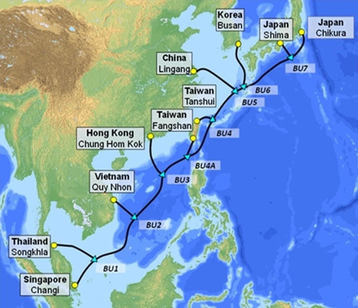 VNPT cùng các Tập đoàn quốc tế đầu tư cáp biển SJC2 dài 10500 km.
