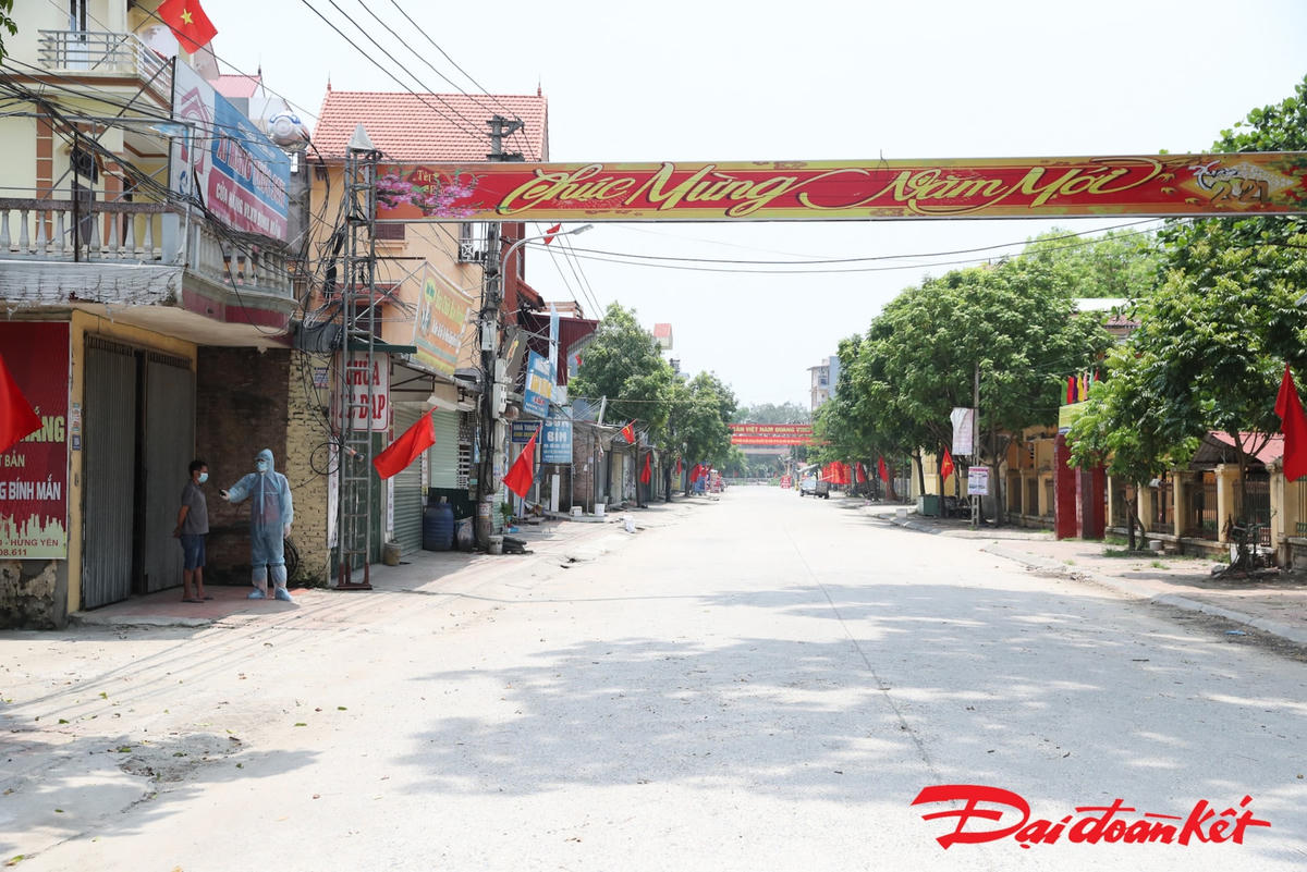 [Ảnh] Hưng Yên: Thị xã Mỹ Hào trong những ngày chống dịch 