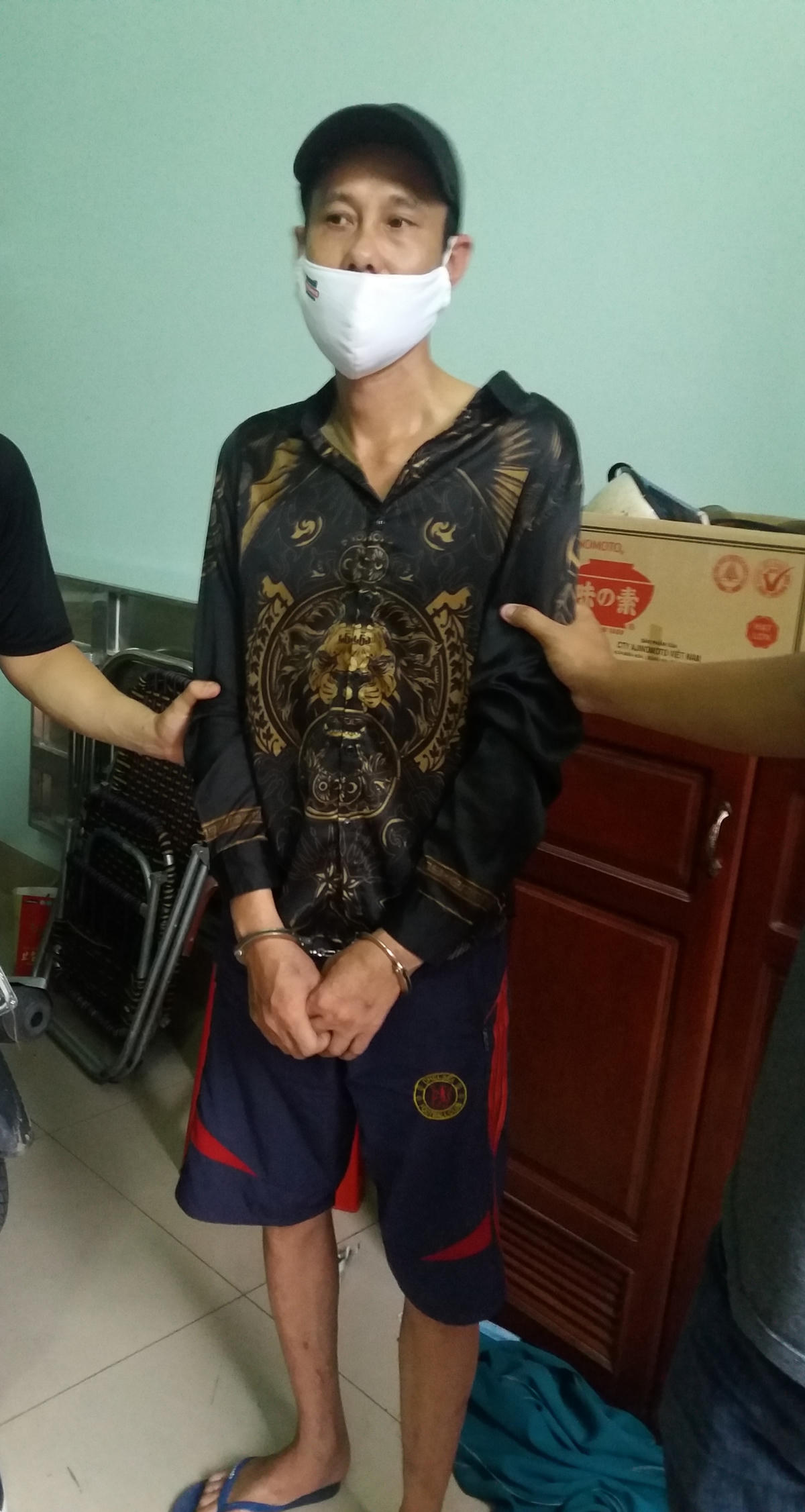 Tuấn sau khi bị bắt