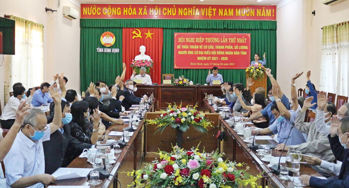 Ủy ban MTTQ Việt Nam tỉnh Bình Định, chủ trì Hội nghị hiệp thương lần thứ nhất thỏa thuận về cơ cấu, thành phần, số lượng người ứng cử ĐBQH khóa XV và đại biểu HĐND tỉnh Bình Định khóa XIII, nhiệm kỳ 2021 – 2026.