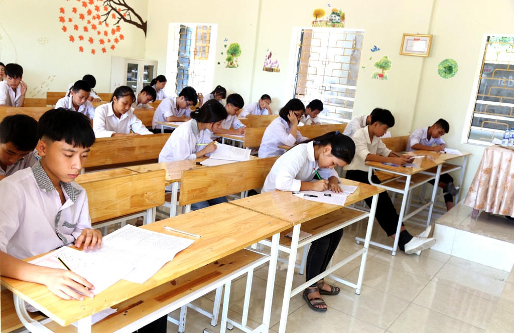 Thí sinh thi vào lớp 10 năm học 2020-2021.