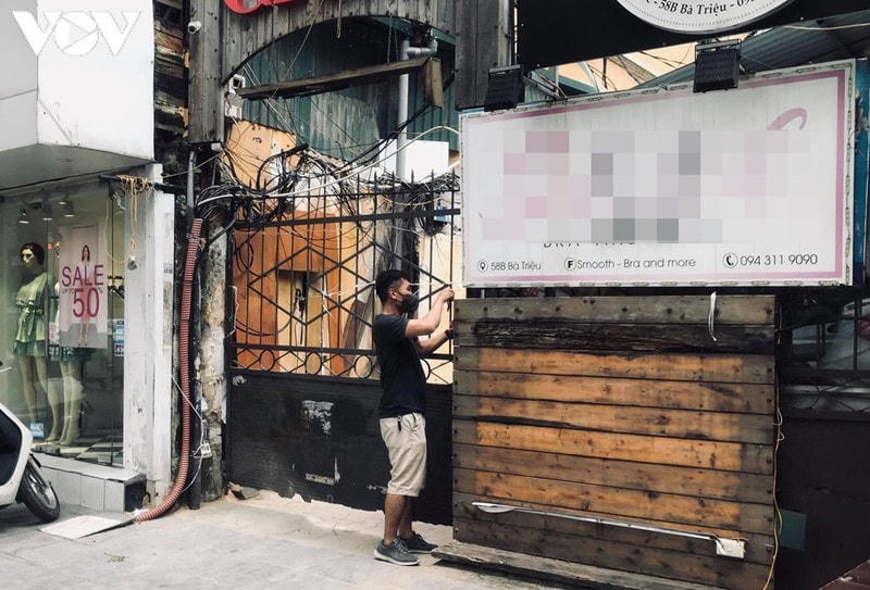 Ngõ 58B Bà Triệu - nơi bệnh nhân thuê trọ đã được cách ly.