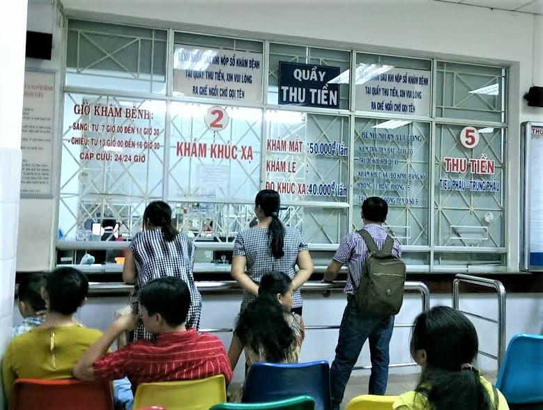 Khoa Khám bệnh tại Bệnh viện Mắt TP HCM.