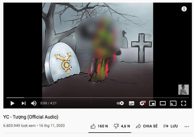 Bản rap “Tượng” của Rhymastic sử dụng nhiều từ ngữ dung tục.