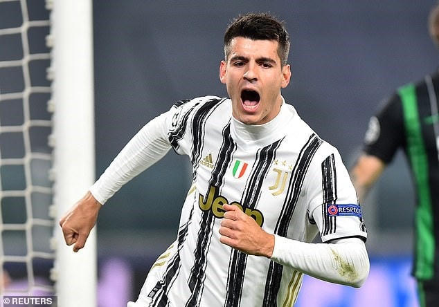 Morata đưa Juventus vào vòng 1/8 Champions League. (Nguồn: Reuters).