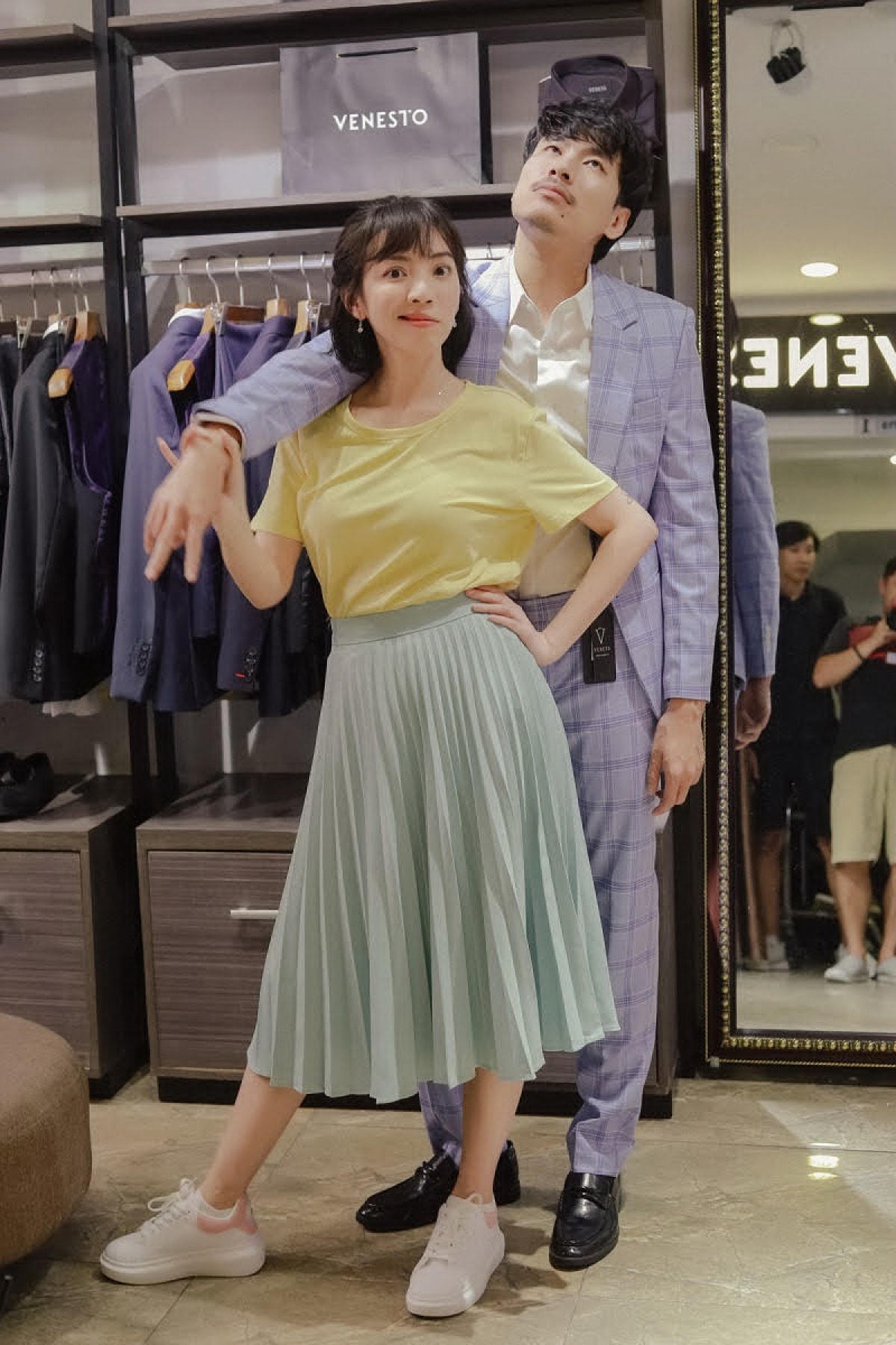 Thu Trang - Kiều Minh trong “Chìa khóa trăm tỷ”.