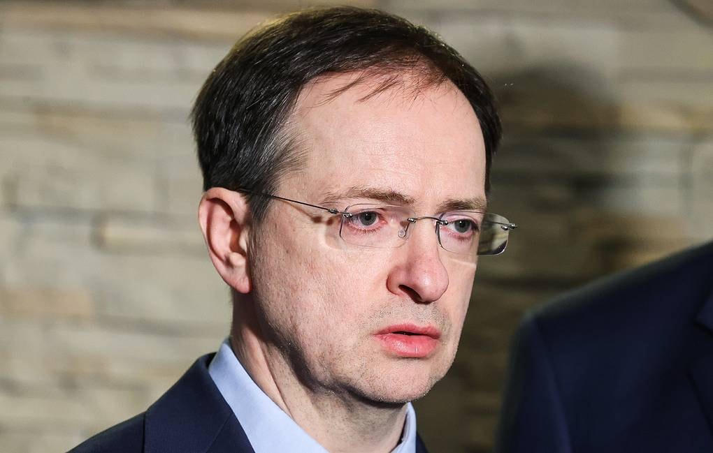 Trợ lý Tổng thống Nga Vladimir Medinsky. Ảnh: TASS.