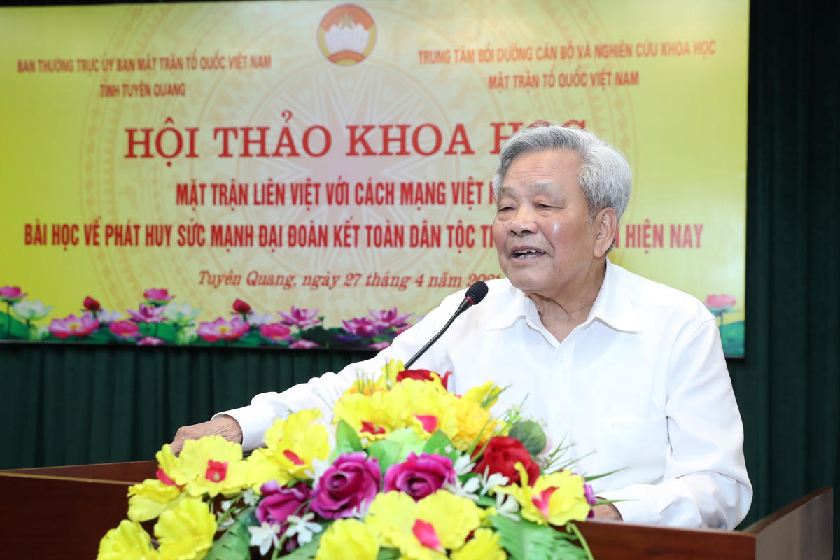 Ông Nguyễn Túc phát biểu tại Hội thảo. Ảnh: Quang Vinh.