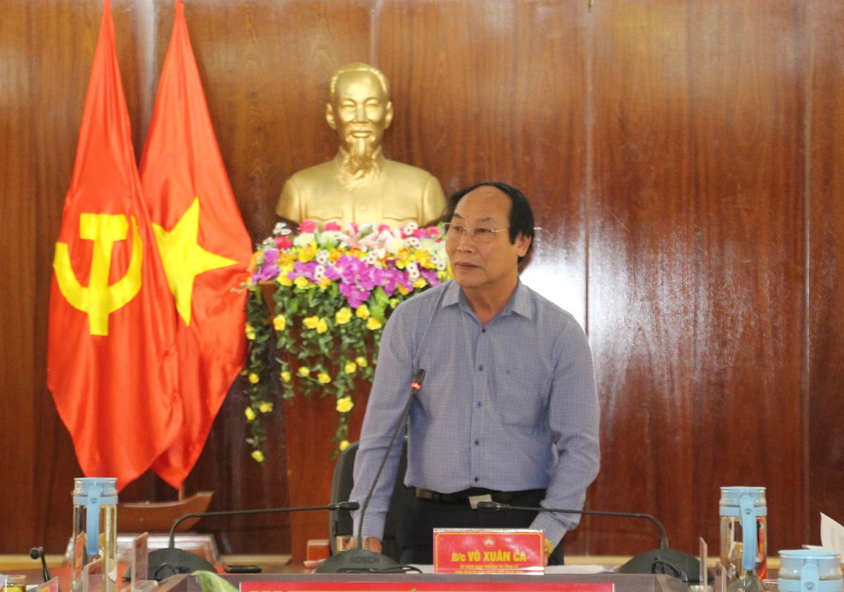 Ông Võ Xuân Ca, Chủ tịch Ủy ban MTTQ Việt Nam tỉnh Quảng Nam phát biểu.