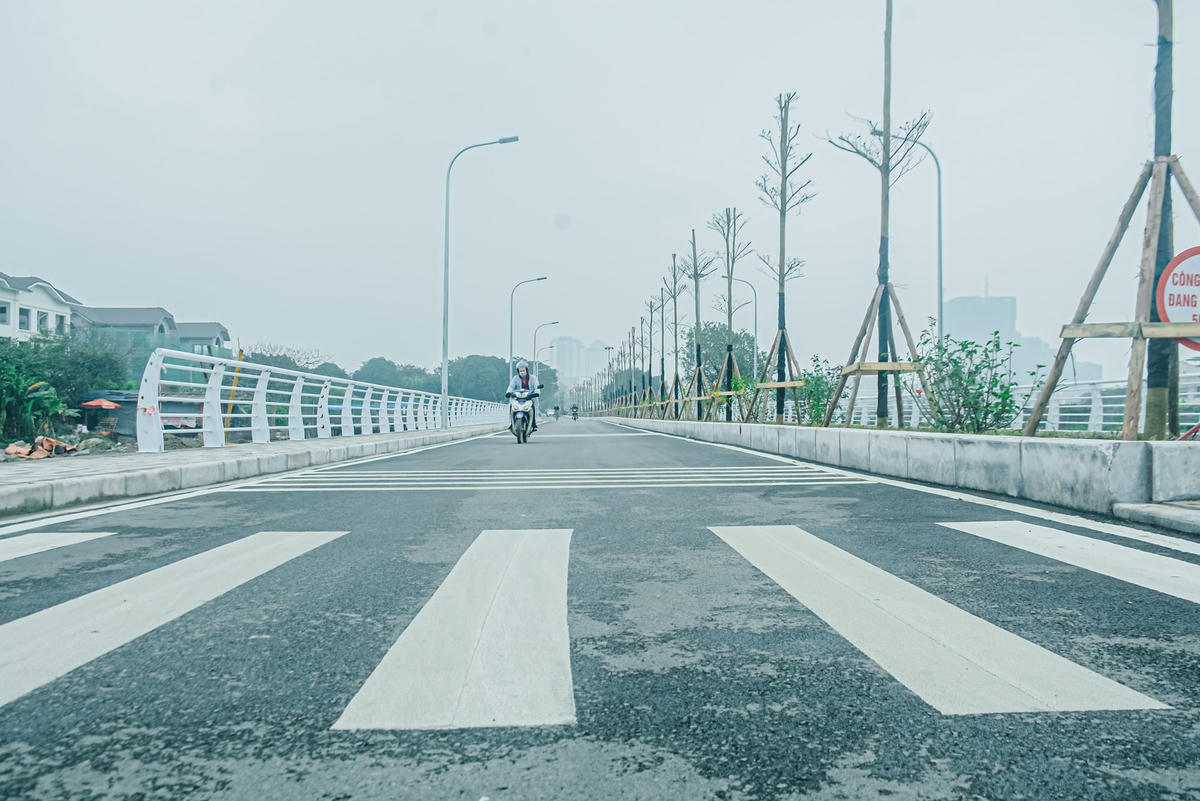 Sơn kẻ vạch hiện cũng đã được thi công xong.