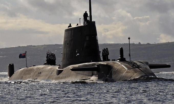 Tàu ngầm lớp Astute của hải quân Anh. Ảnh: Royal Navy.  