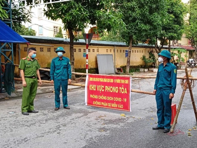 Nhiều chốt kiểm soát dịch đã được lập nên tại TP Phủ Lý