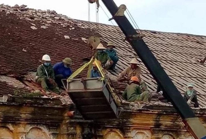 Việc hạ giải nhà thờ Bùi Chu đã được tiến hành.