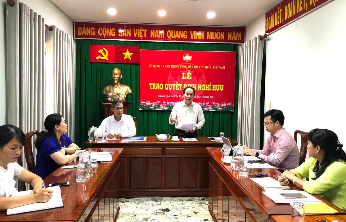 Quang cảnh buổi làm việc tại Ban Công tác phía Nam.