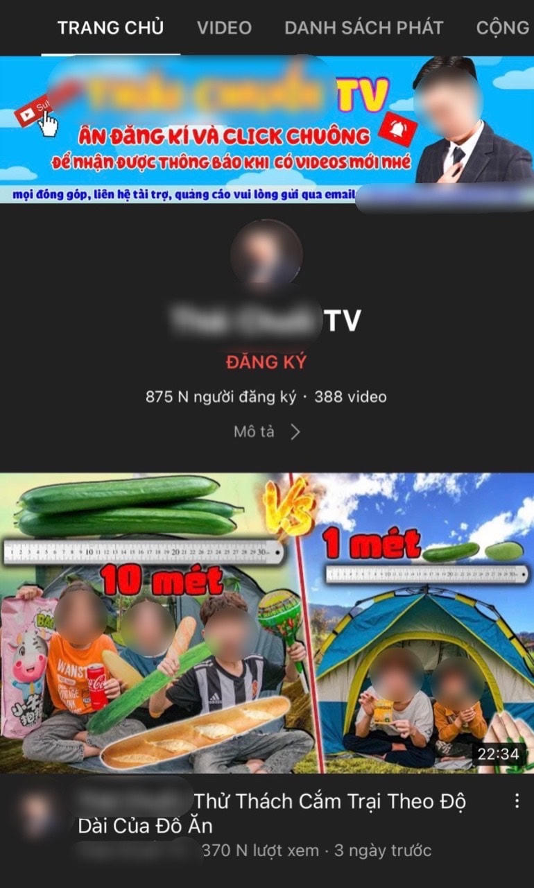Kênh Youtube T.C TV với hơn 875.000 người theo dõi.