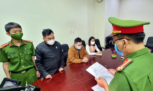 Ông Nguyễn Quang Trung bị Công an TP Đà Nẵng khởi tố, bắt giam vào chiều 7/12. Ảnh Công an Đà Nẵng.