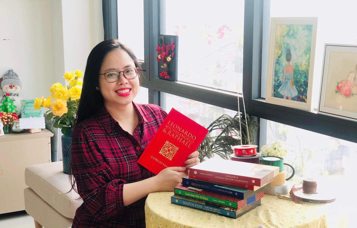 Chị Nguyễn Thu Trang, Giám đốc Bản quyền và Xuất bản sách Tân Việt Books. Ảnh: NVCC. 