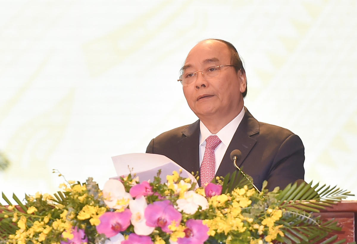Thủ tướng Nguyễn Xuân Phúc phát biểu chỉ đạo Đại hội.