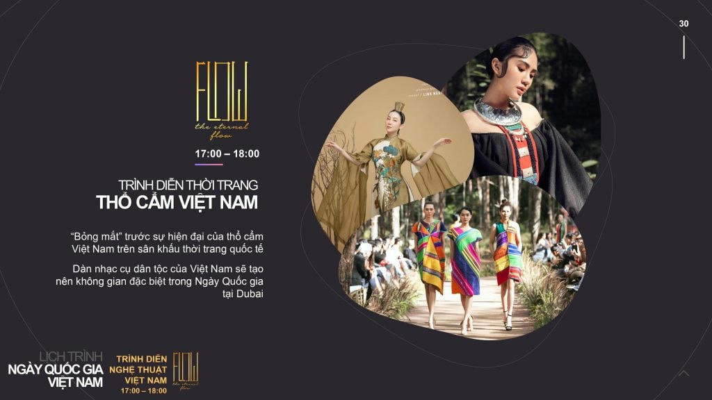 3 bộ sưu tập thổ cẩm sẽ được giới thiệu trong chương trình "Dòng chảy bất tận".