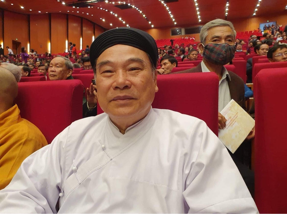 Giáo sư Thượng Mai Thanh Trưởng Ban cai quản hội thánh Cao Đài, Thủ đô Hà Nội: