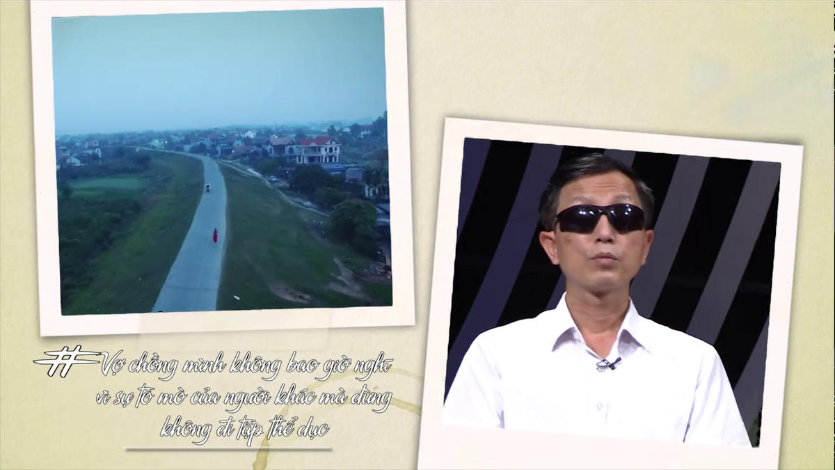 Là người khiếm thị nhưng anh Việt luôn lạc quan trong cuộc sống.
