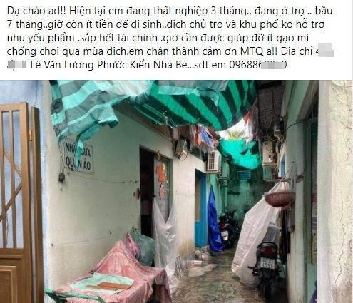 Người gặp khó khăn trong mùa dịch lên tiếng nhờ cộng đồng giúp đỡ.