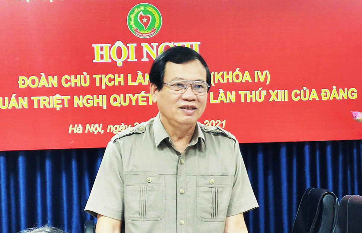 Ông Vũ Trọng Kim, Chủ tịch Hội cựu TNXP Việt Nam.