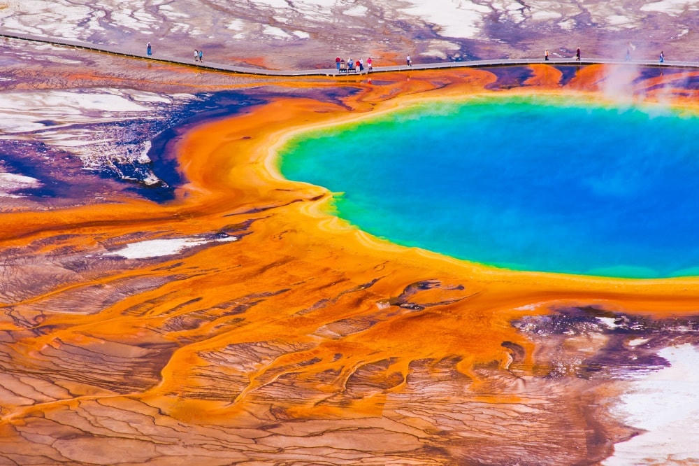 Hồ nước nóng Grand Prismatic Spring, Mỹ. (Nguồn: B.S).