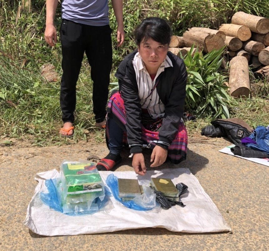 Một đối tượng của nhóm này thời điểm bị bắt.