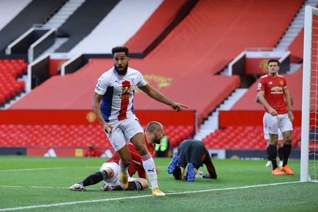 Andros Townsend ăn mừng sau khi mở tỷ số cho Crystal Palace. (Nguồn: Getty Images).
