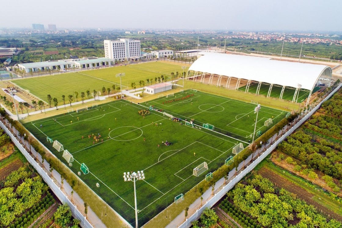 Trung tâm đào tạo bóng đá trẻ PVF là địa chỉ có cơ sở vật chất hàng đầu.