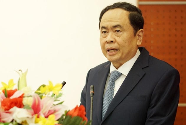 Ủy viên Bộ Chính trị, Phó Chủ tịch Thường trực Quốc hội, Phó Chủ tịch Hội đồng Bầu cử quốc gia Trần Thanh Mẫn. Ảnh: H.G.
