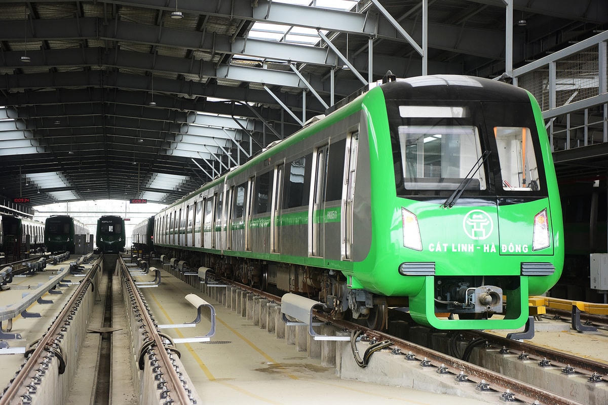 Vận hành thử tuyến đường sắt đô thị Cát Linh – Hà Đông.